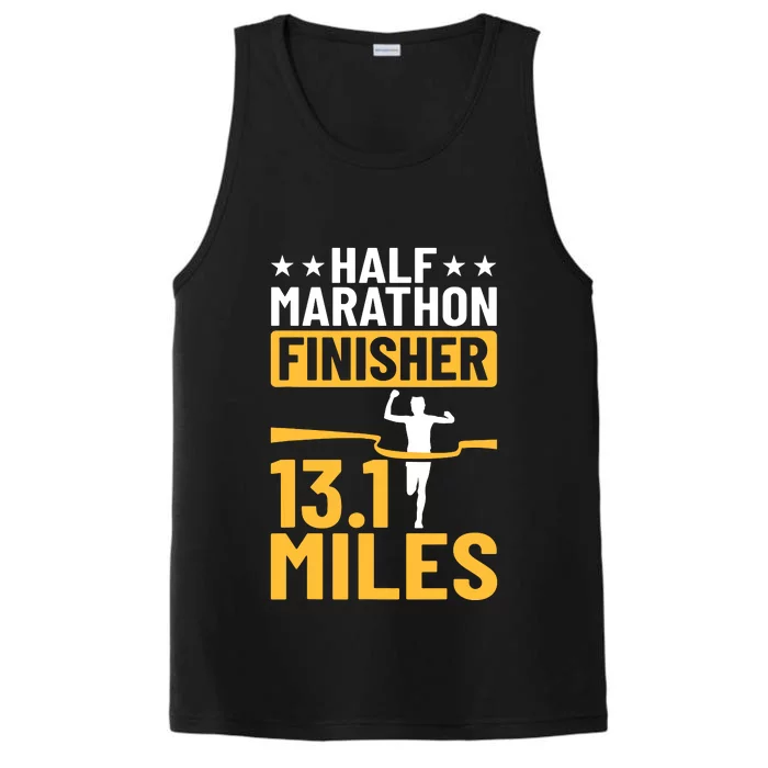 Running Half Marathon Finisher Half Marathoner Half Marathon Performance Tank