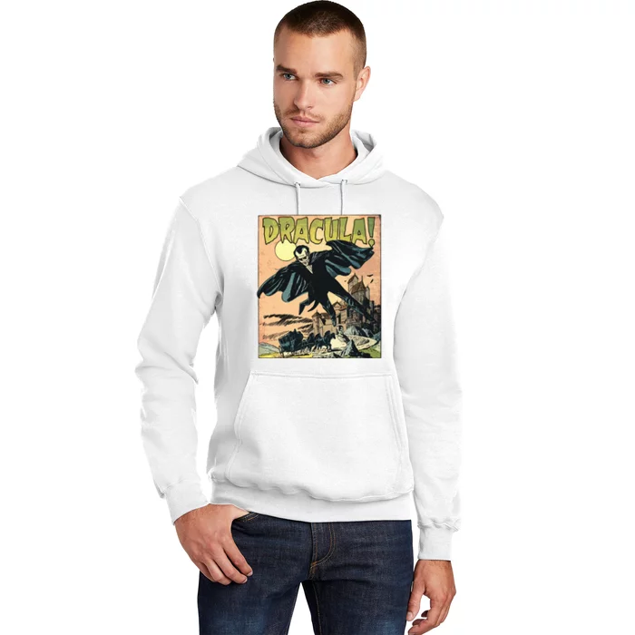 Retro Horror Movie Monster Vampire Vintage Halloween Dracula Hoodie