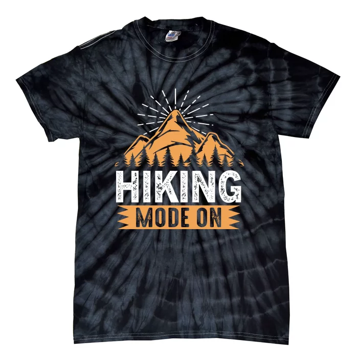 Retro Hiking Mode On Gift Tie-Dye T-Shirt