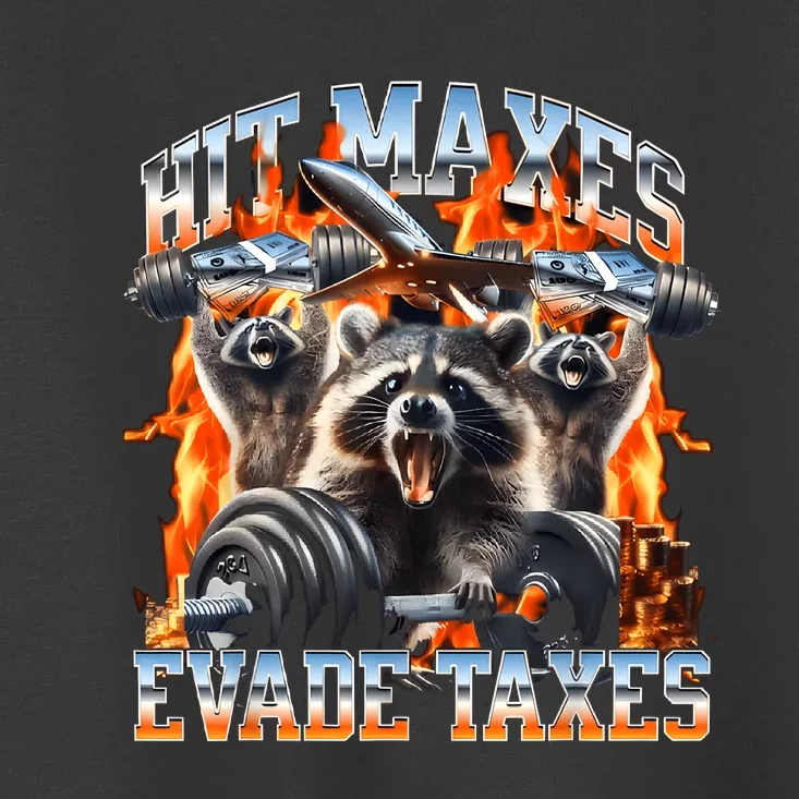 Raccoon Hit Maxes Evade Taxes Toddler T-Shirt