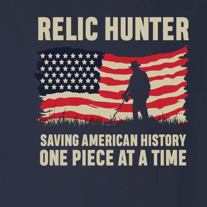 Relic Hunter Metal Detector Treasure Hunting US Flag Toddler Long Sleeve Shirt