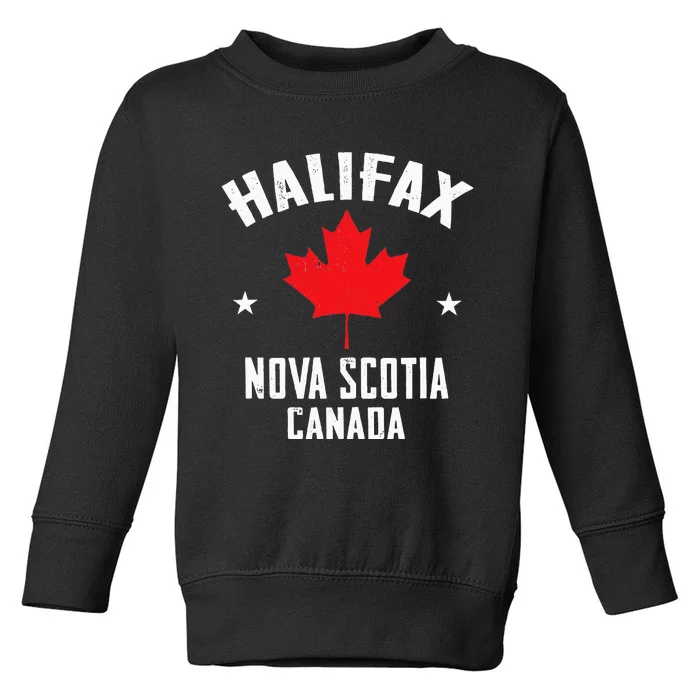 retro Halifax nova scotia canada flag Toddler Sweatshirt