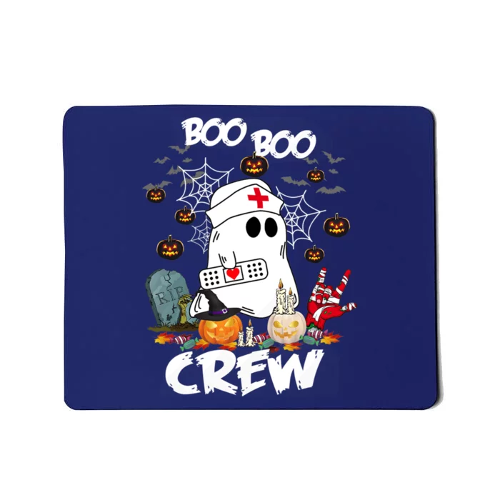 Retro Halloween Nursing RN Boo Boo Crew Ghost Nurse Mousepad