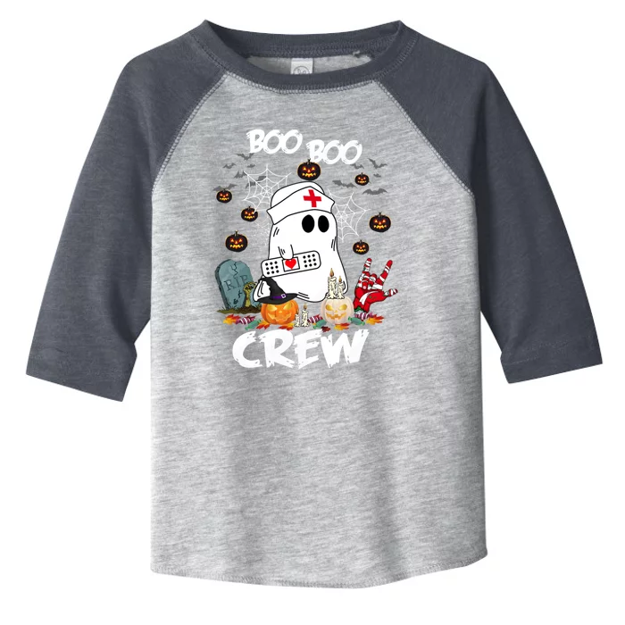 Retro Halloween Nursing RN Boo Boo Crew Ghost Nurse Toddler Fine Jersey T-Shirt