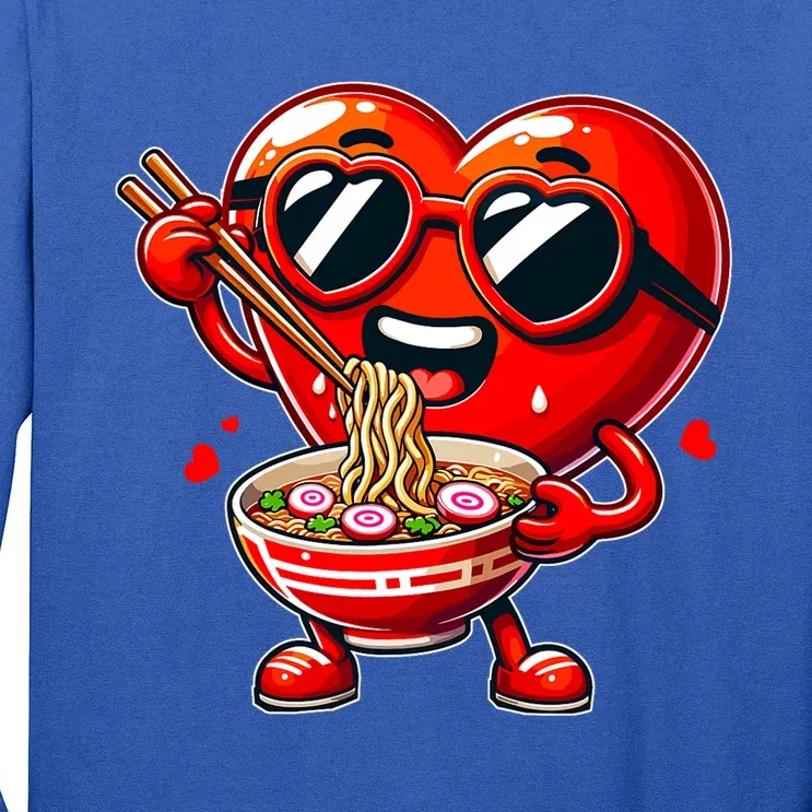 Ramen Heart Noodles Cute ValentineS Day Long Sleeve Shirt