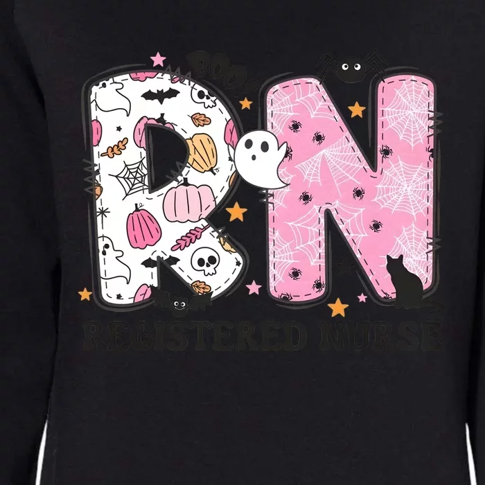 Rn Halloween Nurse Health Care Halloween Ghoul Womens California Wash Sweatshirt