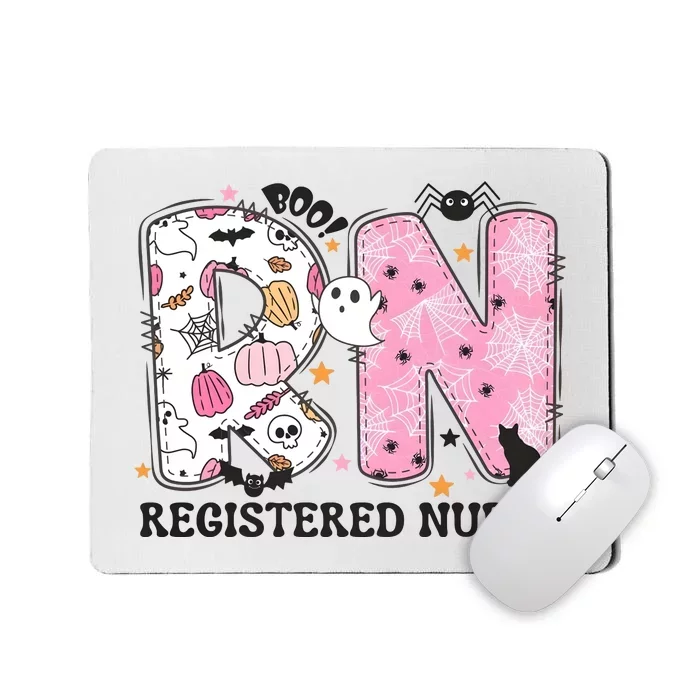 Rn Halloween Nurse Health Care Halloween Ghoul Mousepad