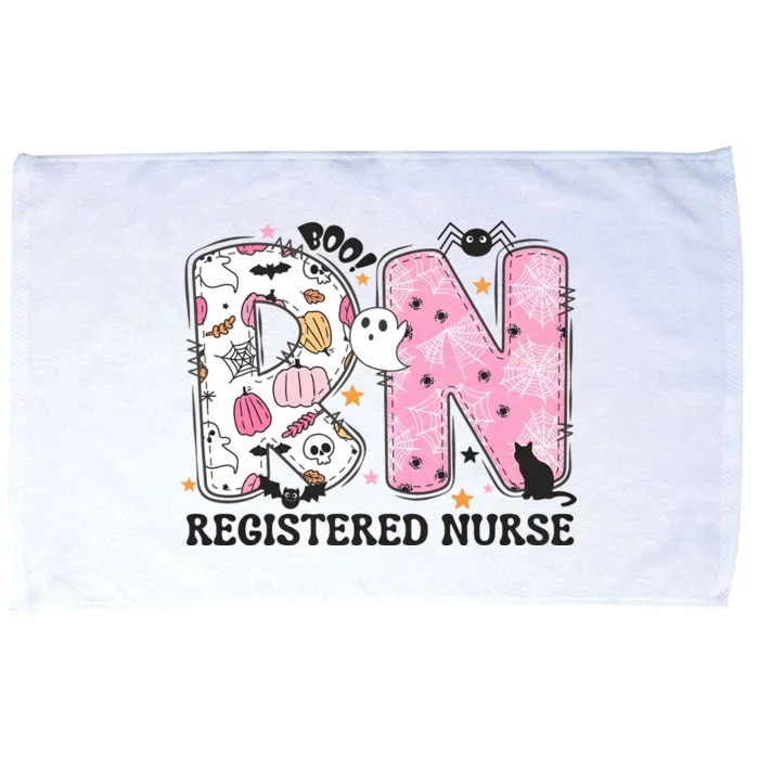 Rn Halloween Nurse Health Care Halloween Ghoul Microfiber Hand Towel