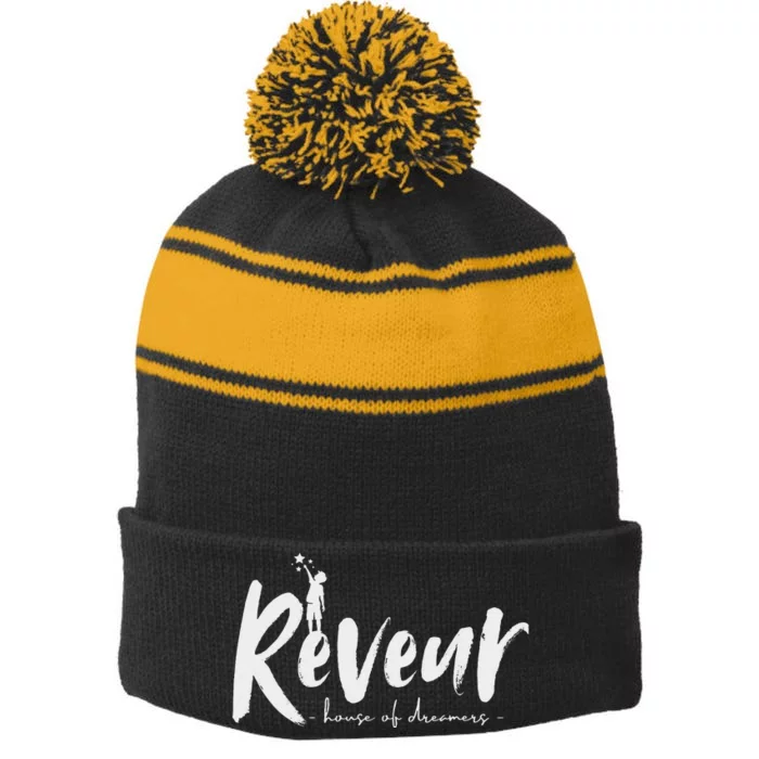 Reveur House Of Dreamers Teachers Students Stripe Pom Pom Beanie