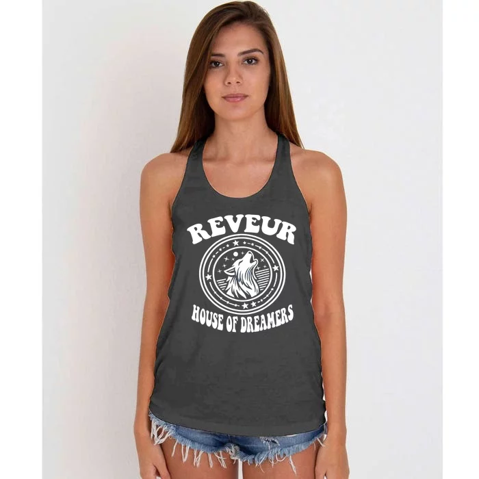 Reveur House Of Dreamers Rca Houses Dreamer School Spirit Women's Knotted Racerback Tank