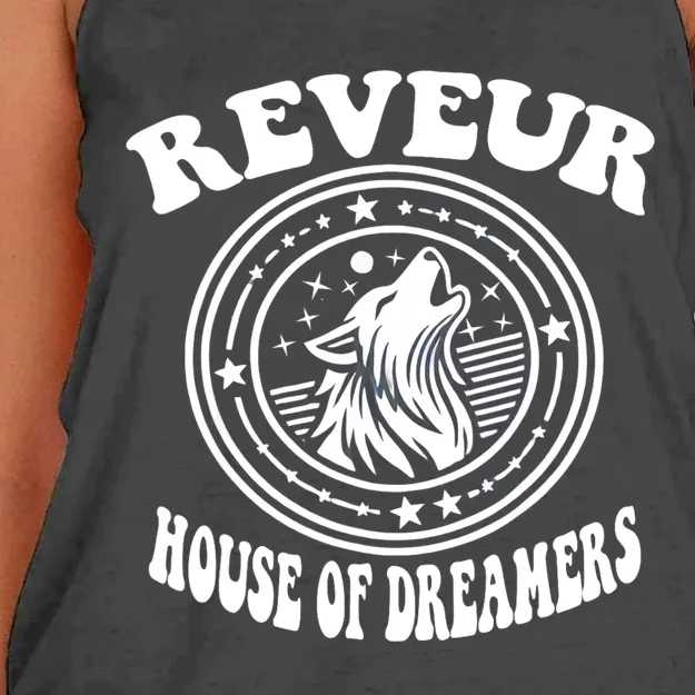 Reveur House Of Dreamers Rca Houses Dreamer School Spirit Women's Knotted Racerback Tank