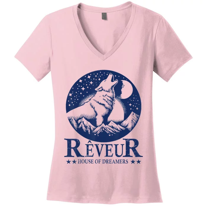 Reveur House Of Dreamers Rca Givers School Spirit Vintage Women's V-Neck T-Shirt