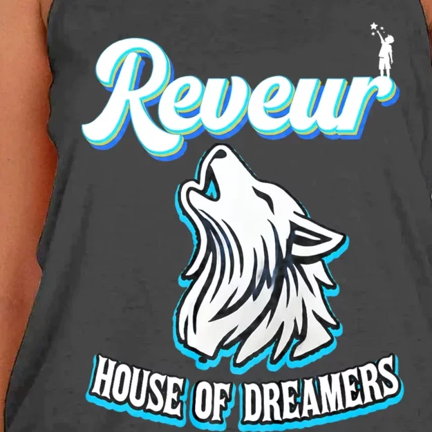 Reveur House Of Dreamers Rca Houses Dreamer School Spirit Women's Knotted Racerback Tank