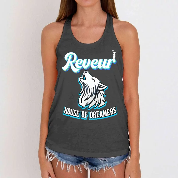 Reveur House Of Dreamers Rca Houses Dreamer School Spirit Women's Knotted Racerback Tank