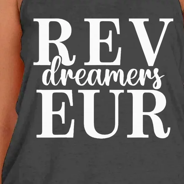 Reveur House Of Dreamers Rca Houses Dreamer School Spirit Women's Knotted Racerback Tank