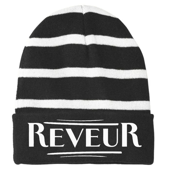 Reveur House Of Dreamers Rca Houses Dreamer School Spirit Striped Beanie with Solid Band