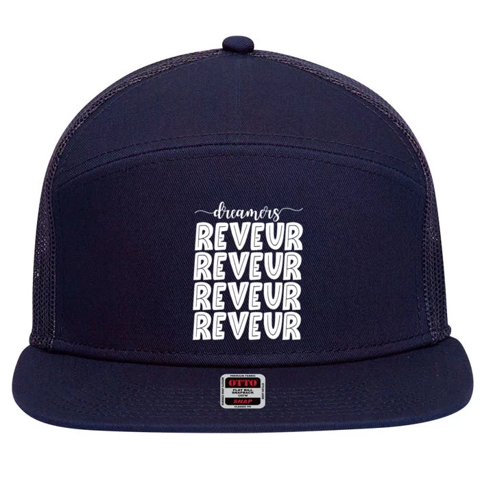 Reveur House Of Dreamers Rca Houses Dreamer School Spirit 7 Panel Mesh Trucker Snapback Hat