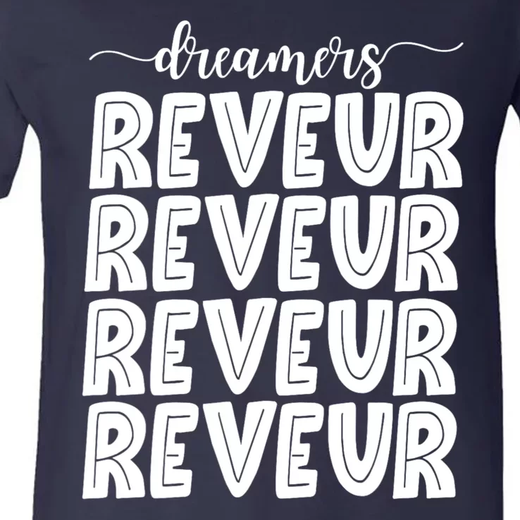 Reveur House Of Dreamers Rca Houses Dreamer School Spirit V-Neck T-Shirt