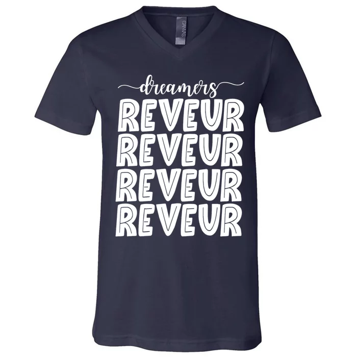 Reveur House Of Dreamers Rca Houses Dreamer School Spirit V-Neck T-Shirt