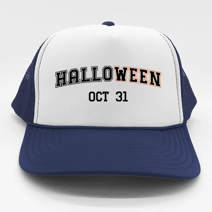 Retro Halloween OCT 31 Gift Trucker Hat