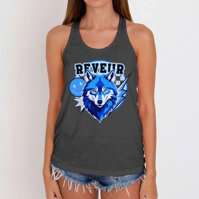 Reveur House Of Dreamers Rca Givers School Spirit Gift Women's Knotted Racerback Tank