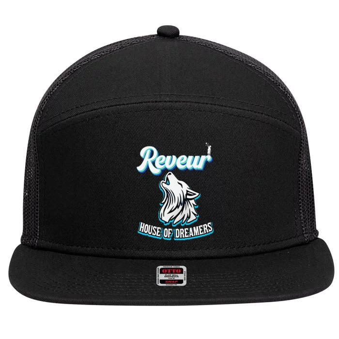 Reveur House Of Dreamers Rca Houses Dreamer School Spirit Gift 7 Panel Mesh Trucker Snapback Hat