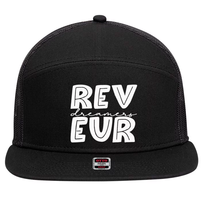 Reveur House Of Dreamers Rca Houses Dreamer School Spirit 7 Panel Mesh Trucker Snapback Hat