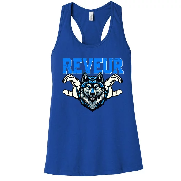 Reveur House Of Dreamers  Rca Dreamers School Spirit Wolf Women's Racerback Tank