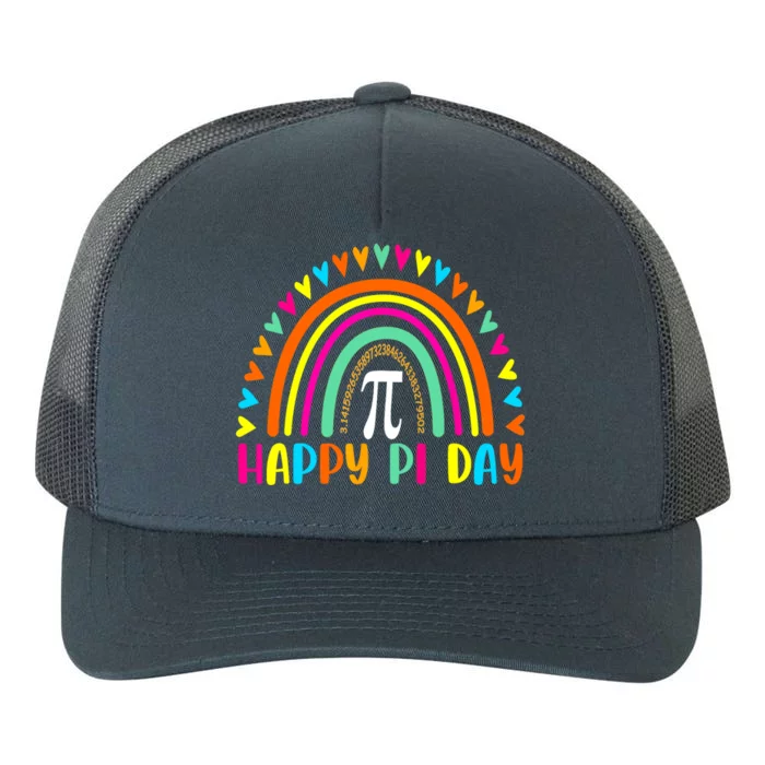 Rainbow Happy Pi Day Math For Teacher Yupoong Adult 5-Panel Trucker Hat