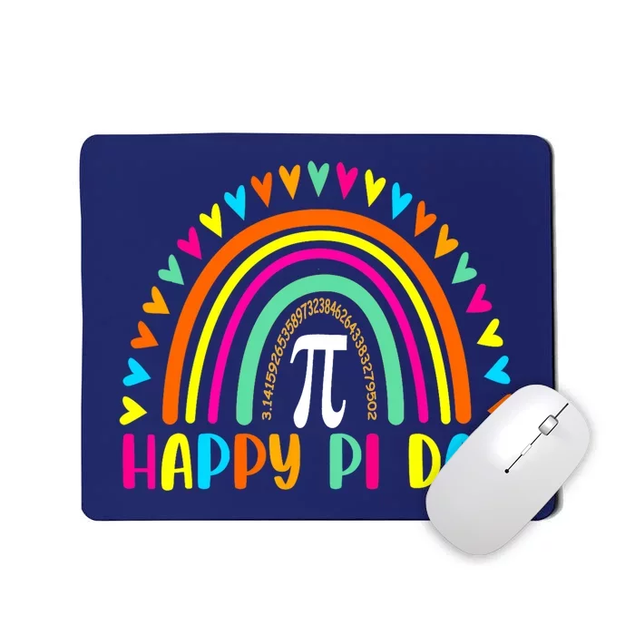 Rainbow Happy Pi Day Math For Teacher Mousepad