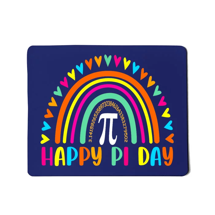 Rainbow Happy Pi Day Math For Teacher Mousepad