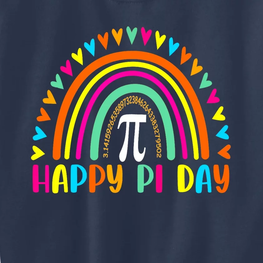 Rainbow Happy Pi Day Math For Teacher Kids Sweatshirt