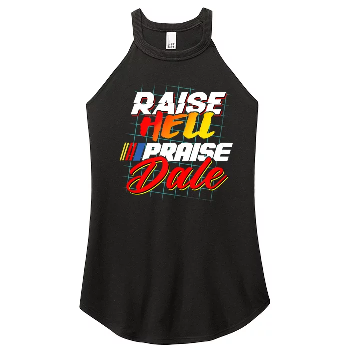 Raise Hell Praise Dale Retro Vintage Fathers Day Gift Women’s Perfect Tri Rocker Tank