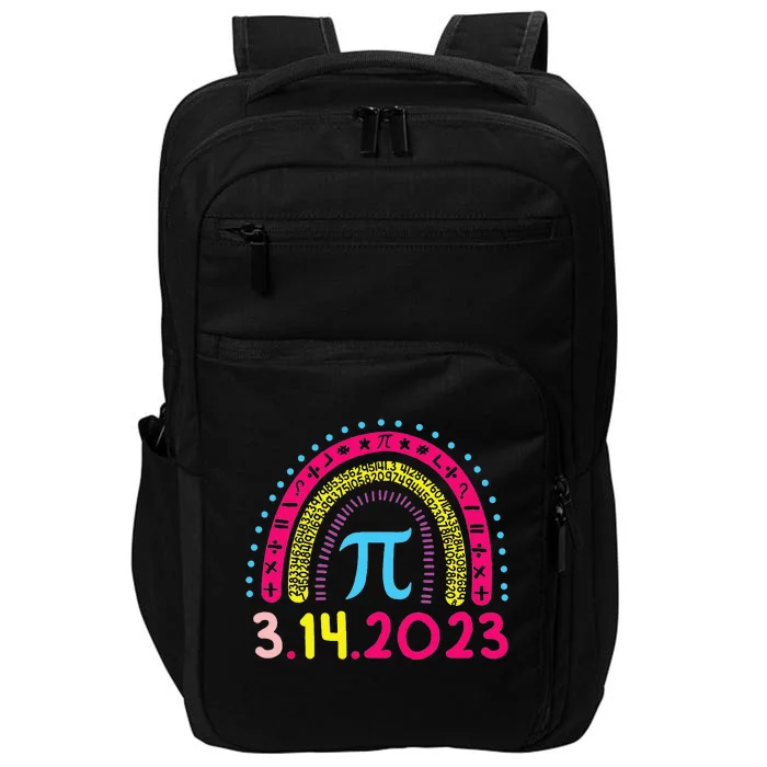 Rainbow Happy Pi Day Math Teacher Pi Day Impact Tech Backpack