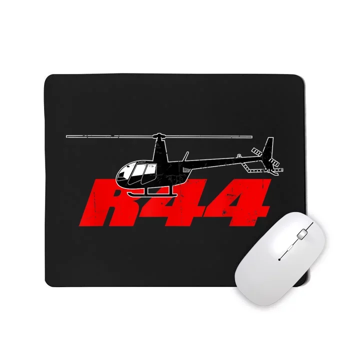 R44 Helicopter Pilot Aviation R44 Helicopter Mousepad