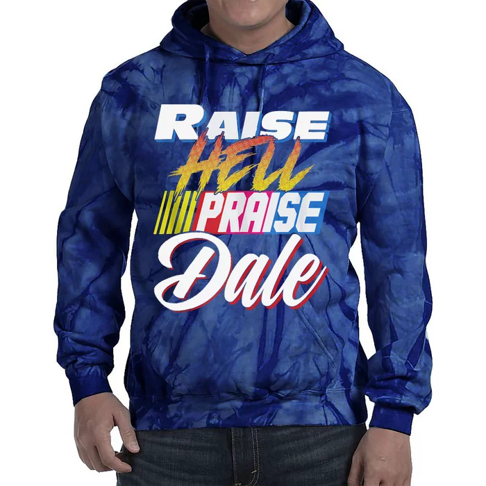 Raise Hell Praise Dale Retro Vintage Tie Dye Hoodie