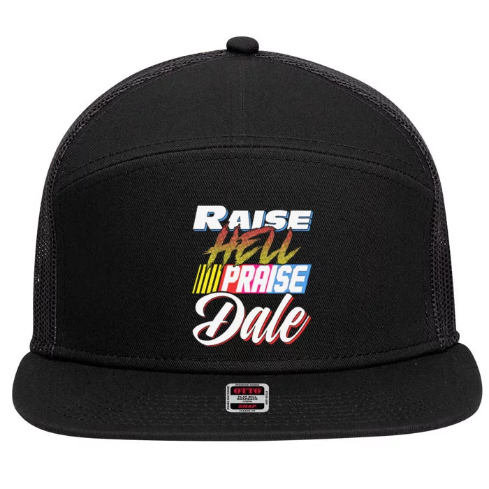 Raise Hell Praise Dale Retro 7 Panel Mesh Trucker Snapback Hat