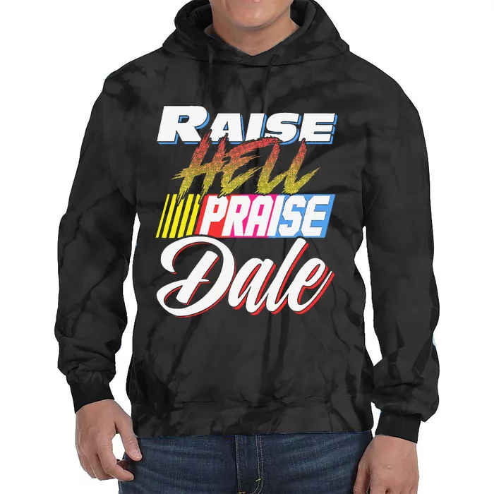 Raise Hell Praise Dale Retro Tie Dye Hoodie