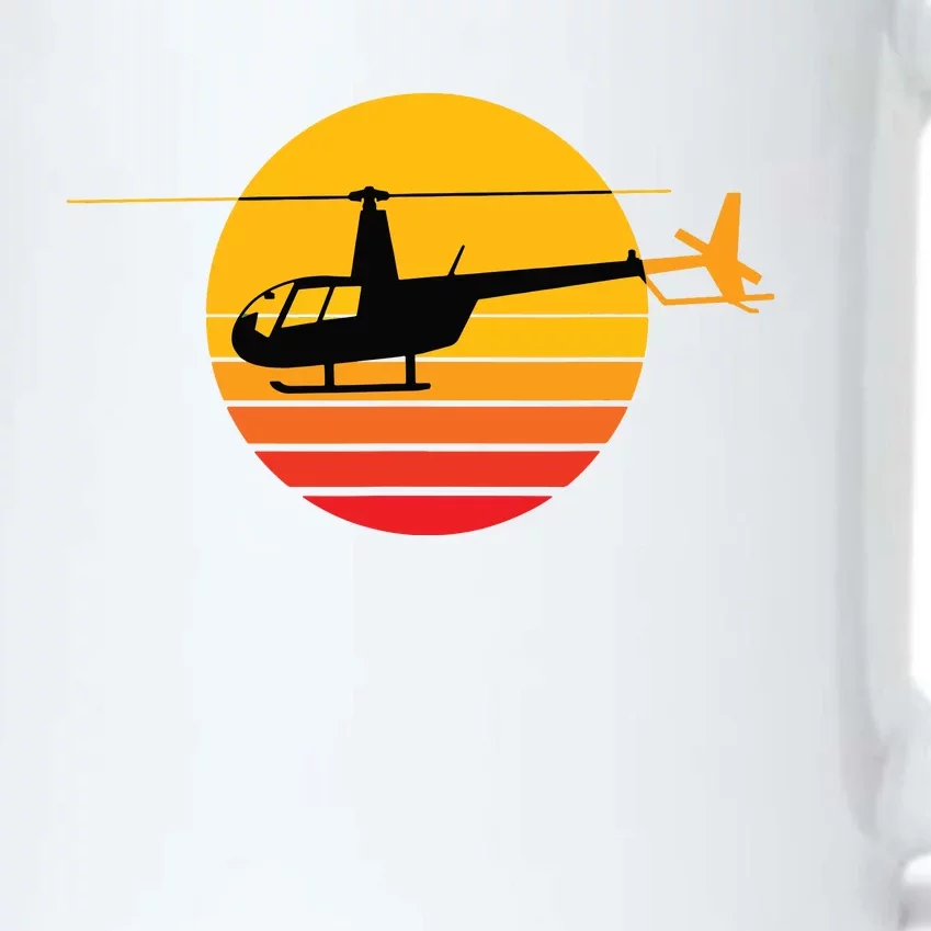 R44 Helicopter Pilot Aviation R44 Helicopter Black Color Changing Mug