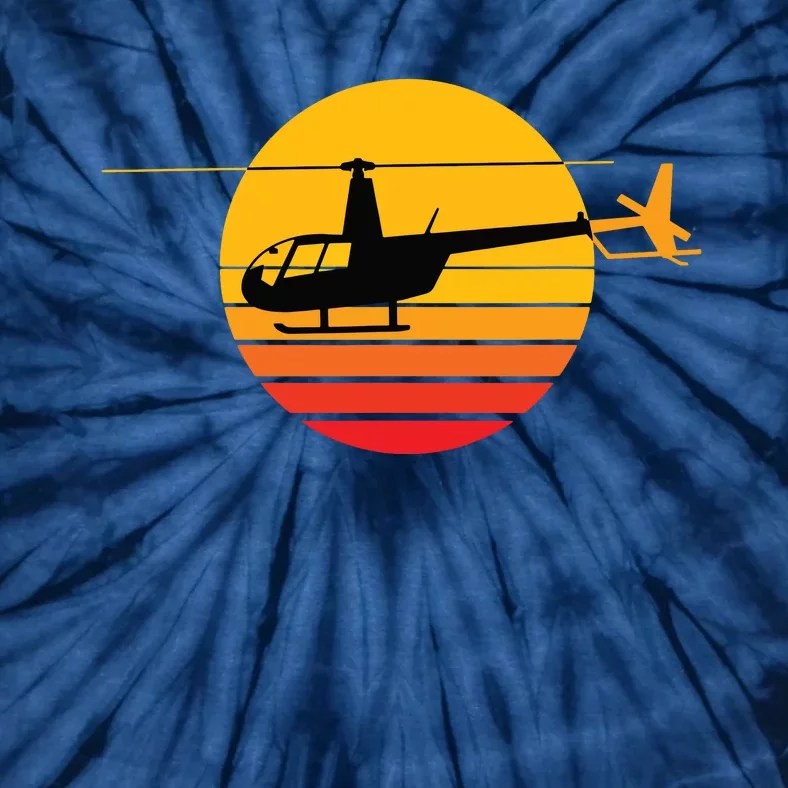 R44 Helicopter Pilot Aviation R44 Helicopter Tie-Dye T-Shirt