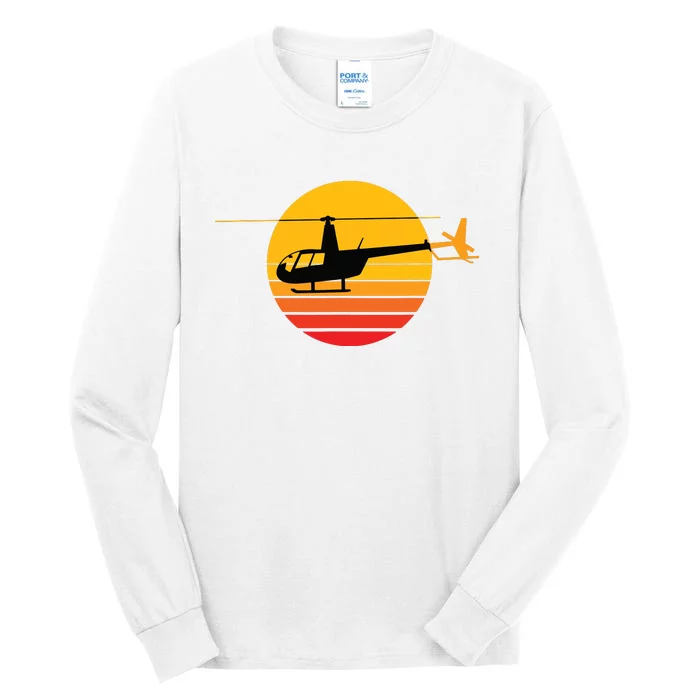 R44 Helicopter Pilot Aviation R44 Helicopter Tall Long Sleeve T-Shirt