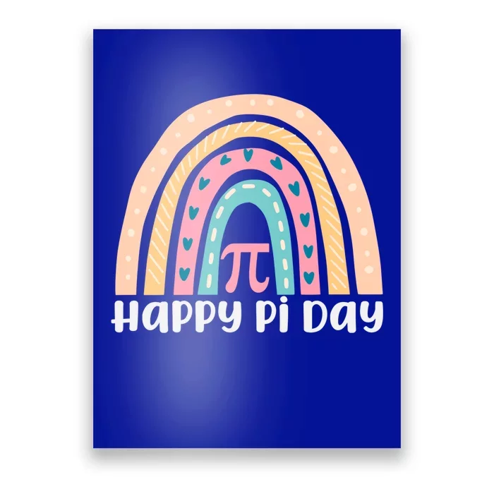 Rainbow Happy Pi Day Math Teacher Pi Day Gift Poster