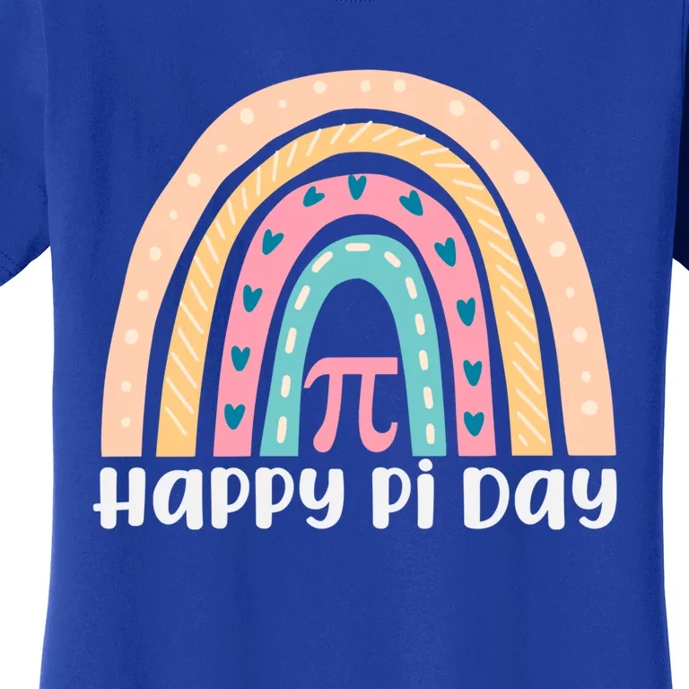 Rainbow Happy Pi Day Math Teacher Pi Day Gift Women's T-Shirt