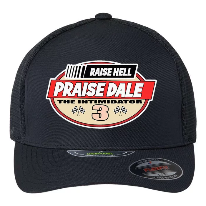 Raise Hell Praise Dale Vintage Flexfit Unipanel Trucker Cap