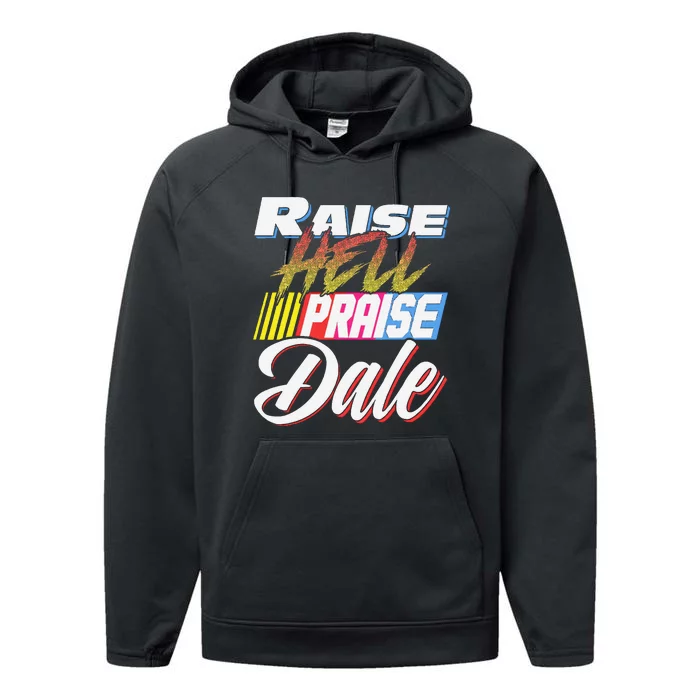 Raise Hell Praise Dale Retro Vintage Performance Fleece Hoodie