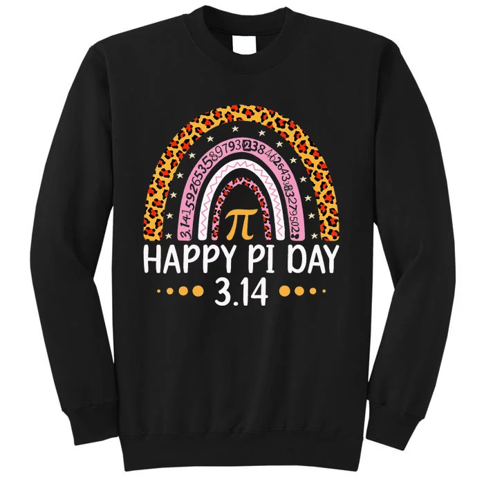 Rainbow Happy Pi Day Math 3.14 Symbol Teacher Tall Sweatshirt