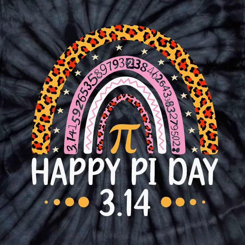 Rainbow Happy Pi Day Math 3.14 Symbol Teacher Tie-Dye T-Shirt