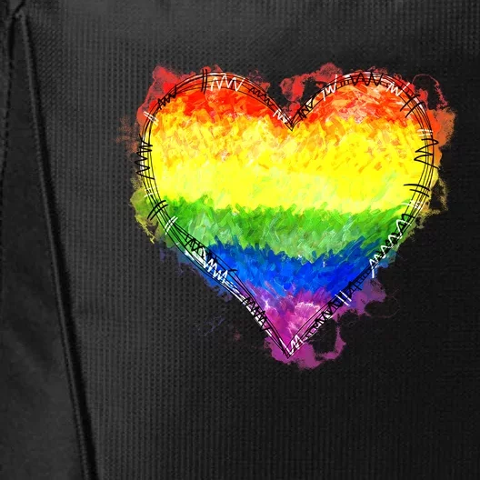 Rainbow Heart Pride Heart LGBT Pride Month Pride Celebration City Backpack