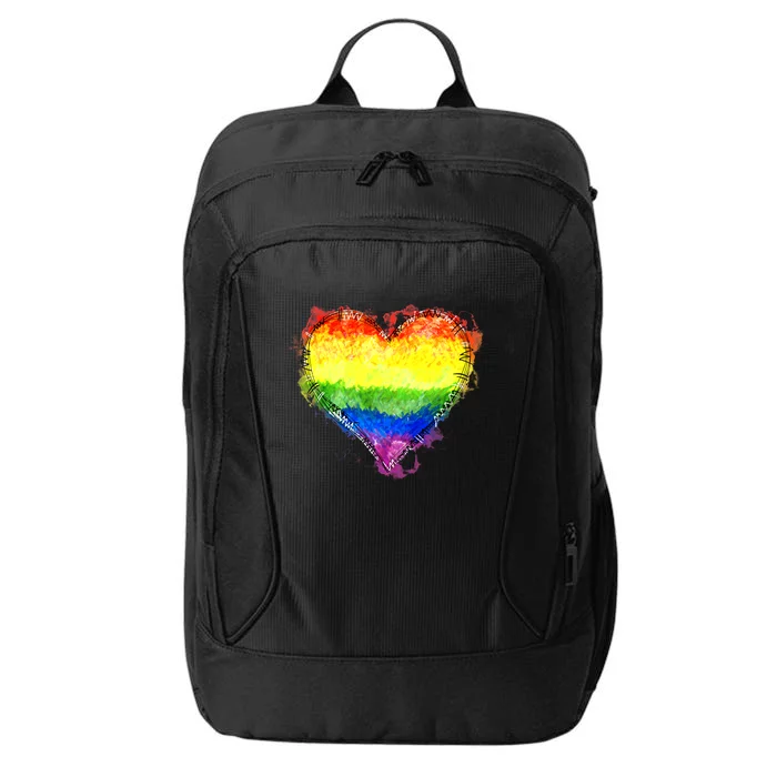 Rainbow Heart Pride Heart LGBT Pride Month Pride Celebration City Backpack