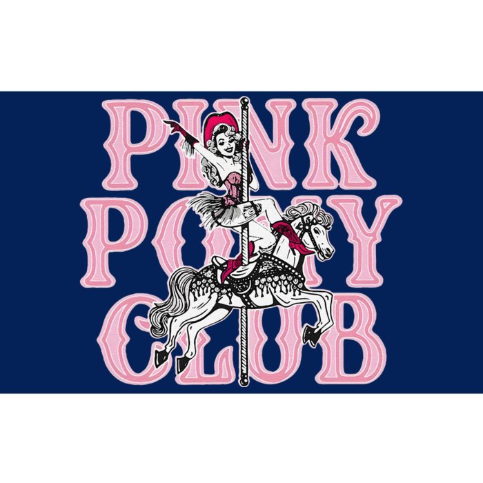 Retro Horse Pink Pony Club Horse Lover Bumper Sticker